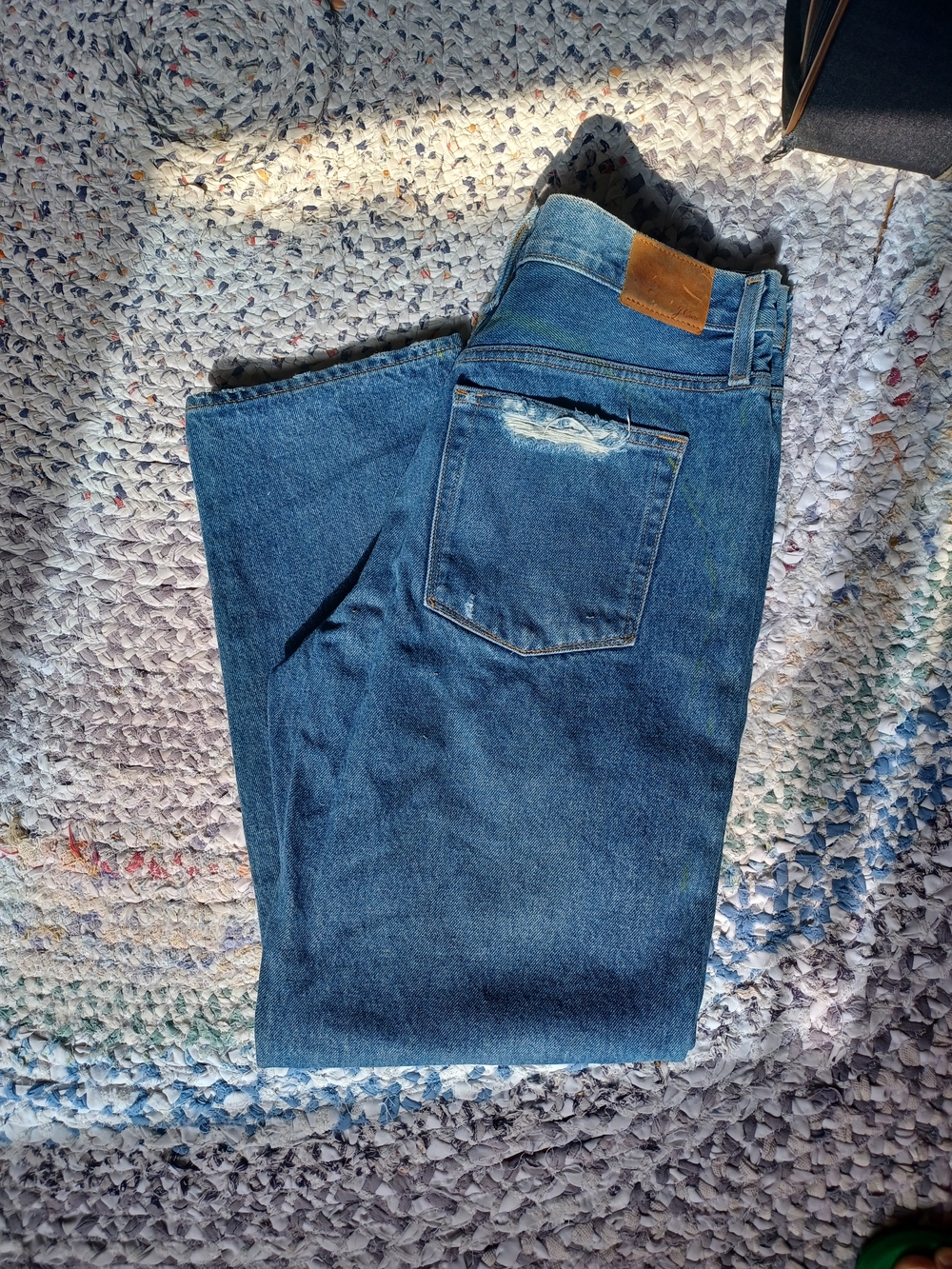 J. Crew Women's Dark Blue Slouchy Boyfriend Jeans Size 29